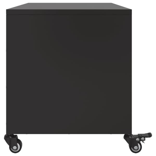 vidaXL TV-benk svart 68x39x43,5 cm stål