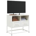 Miniatyrbilde 6 av 11: vidaXL TV-benk hvitt 68x39x60,5 cm stål