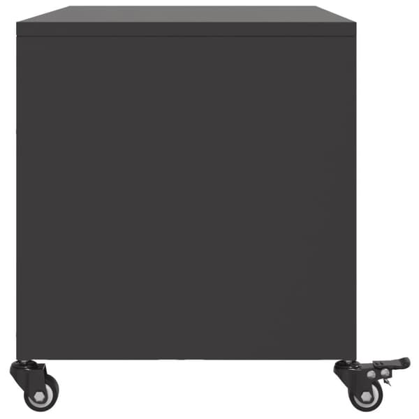 vidaXL Tv-bänk svart 68x39x43,5 cm stål