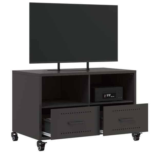vidaXL TV-taso musta 68x39x43,5 cm teräs
