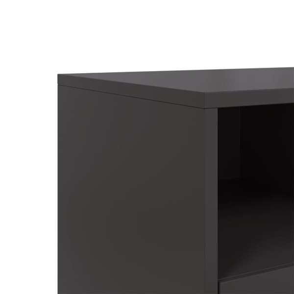 vidaXL TV-taso musta 68x39x43,5 cm teräs
