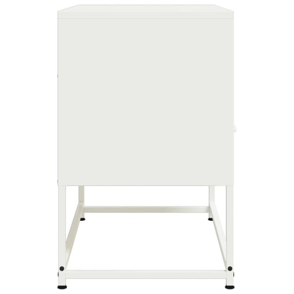 vidaXL tv-bord 68x39x60,5 cm stål hvid