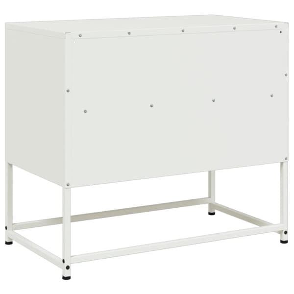vidaXL tv-bord 68x39x60,5 cm stål hvid