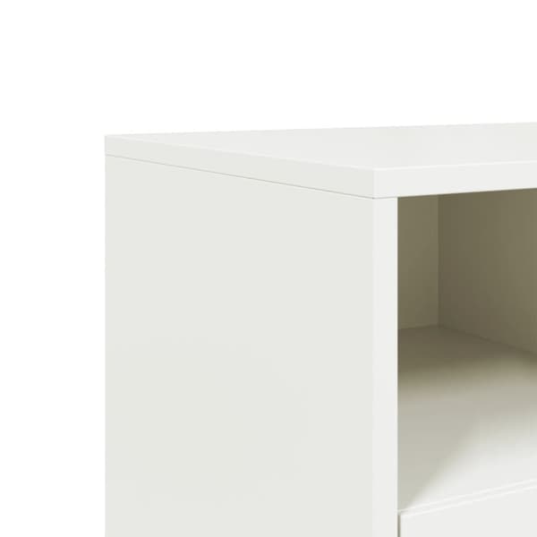 vidaXL tv-bord 68x39x60,5 cm stål hvid
