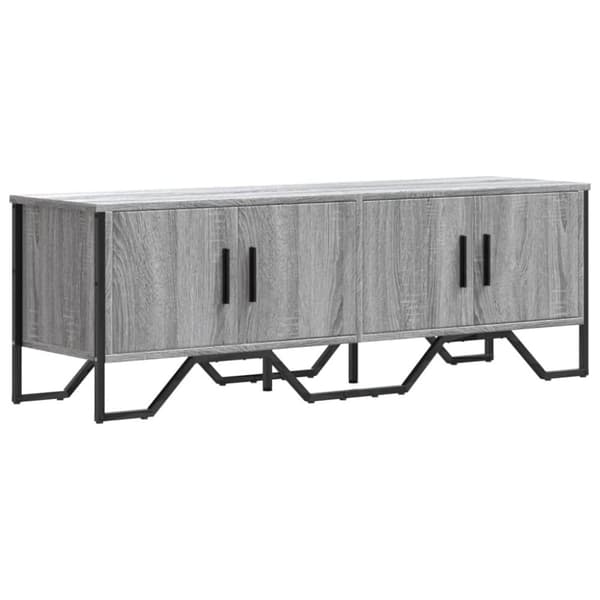 vidaXL Tv-bänk grå sonoma 122x34x41 cm konstruerat trä