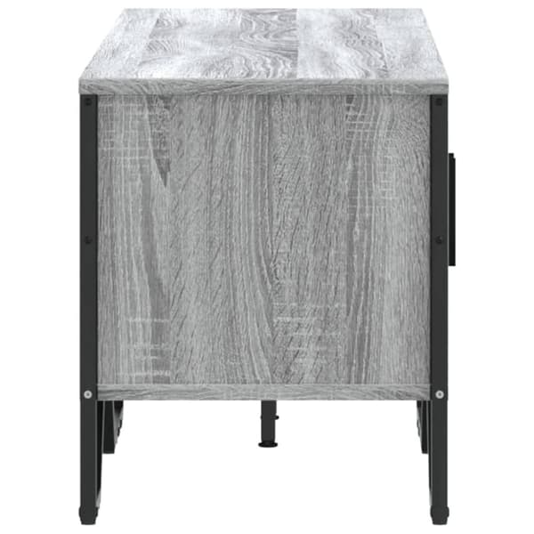 vidaXL Tv-bänk grå sonoma 122x34x41 cm konstruerat trä