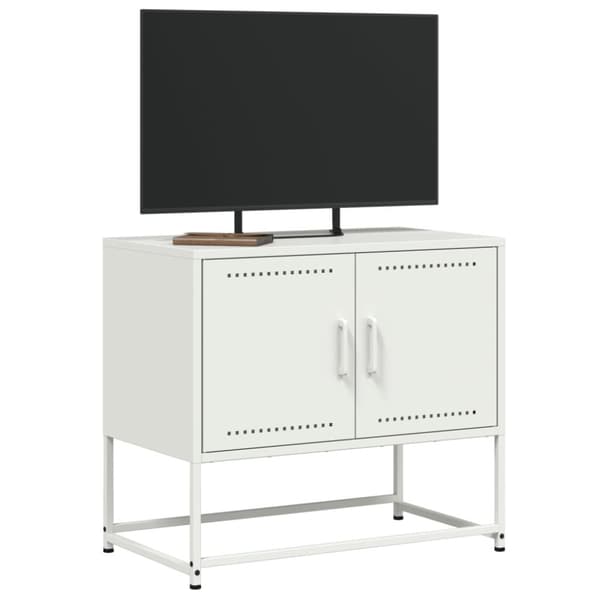 vidaXL TV-skåp vit 68,5x39x60,5 cm stål