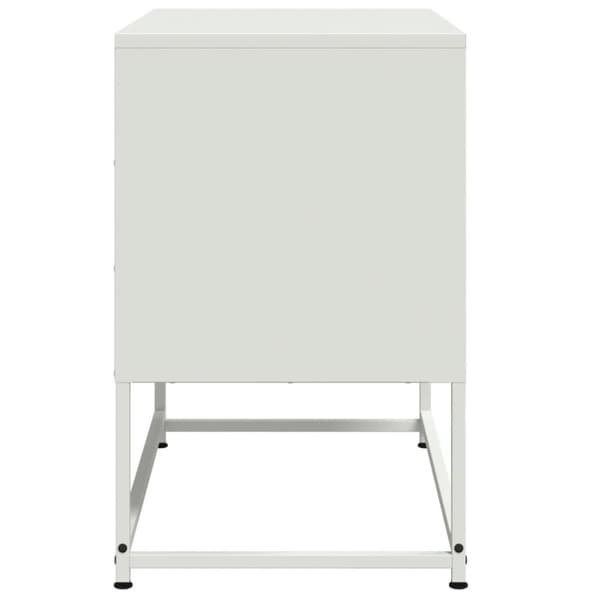 vidaXL TV-skåp vit 68,5x39x60,5 cm stål
