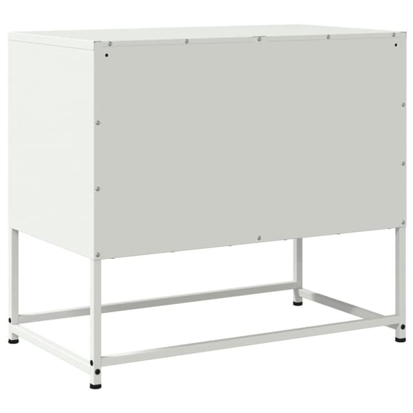 vidaXL TV-skåp vit 68,5x39x60,5 cm stål
