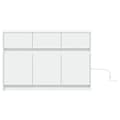 Miniatyrbillede 7 af 11: vidaXL tv-bord med LED-lys 91x34x61 cm konstrueret træ hvid