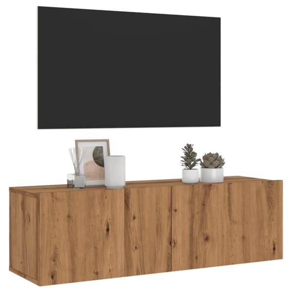 vidaXL TV-seinäkaappi artesaani tammi 100x30x30 cm tekninen puu