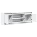 Miniatyrbilde 10 av 11: vidaXL TV-benk med LED hvit 139,5x34x50 cm konstruert tre
