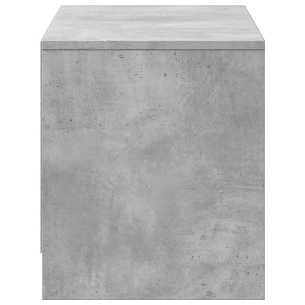 vidaXL TV-benk med LED betonggrå 97x34x40 cm konstruert tre