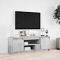 Miniatyrbild 5 av 11: vidaXL Tv-bänk med LEDs betonggrå 139,5x34x50 cm konstruerat trä