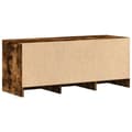 Miniatyrbilde 9 av 11: vidaXL TV-benk med LED røkt eik 97x34x40 cm konstruert tre