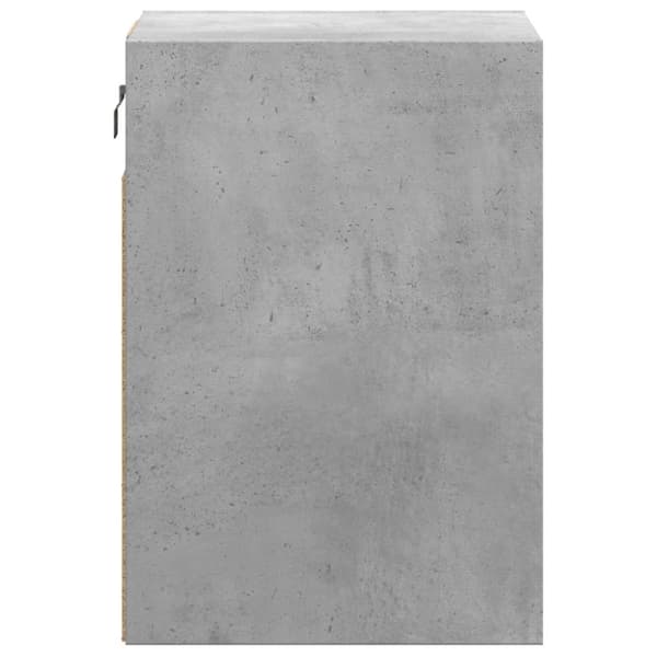 vidaXL Väggmonterad tv-bänk LED betonggrå 41x31x45 cm