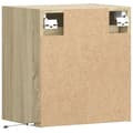 Miniatyrbilde 9 av 11: vidaXL Vegghengt TV-benk med LED sonoma eik 41x31x45 cm