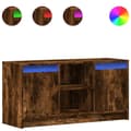 Pikkukuva 3 / 11: vidaXL TV-taso LED-valoilla savutammi 100x34x50 cm tekninen puu