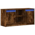 Pikkukuva 4 / 11: vidaXL TV-taso LED-valoilla savutammi 100x34x50 cm tekninen puu