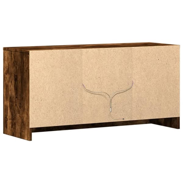 vidaXL TV-taso LED-valoilla savutammi 100x34x50 cm tekninen puu