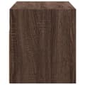 Miniatyrbilde 8 av 11: vidaXL Vegghengt TV-benk med LED brun eik 80x31x35 cm