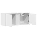 Miniatyrbilde 10 av 11: vidaXL Vegghengt TV-benk med LED hvit 80x31x35 cm
