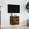Pikkukuva 5 / 11: vidaXL TV-seinäkaappi LED-valoilla savutammi 41x31x45 cm
