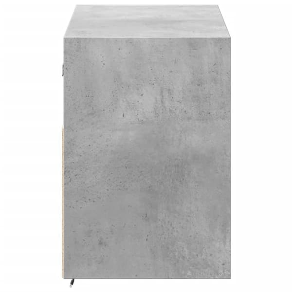 vidaXL væghængt tv-bord med LED-lys 100x31x45 cm betongrå