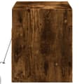 Miniatyrbilde 8 av 11: vidaXL Vegghengt TV-benk med LED røkt eik 100x31x35 cm