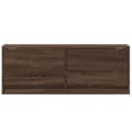 Miniatyrbilde 7 av 11: vidaXL TV Veggskap med LED brun eik 100x31x35 cm