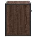 Miniatyrbilde 6 av 11: vidaXL TV-benk brun eik 60x31x39,5 cm konstruert tre og metall
