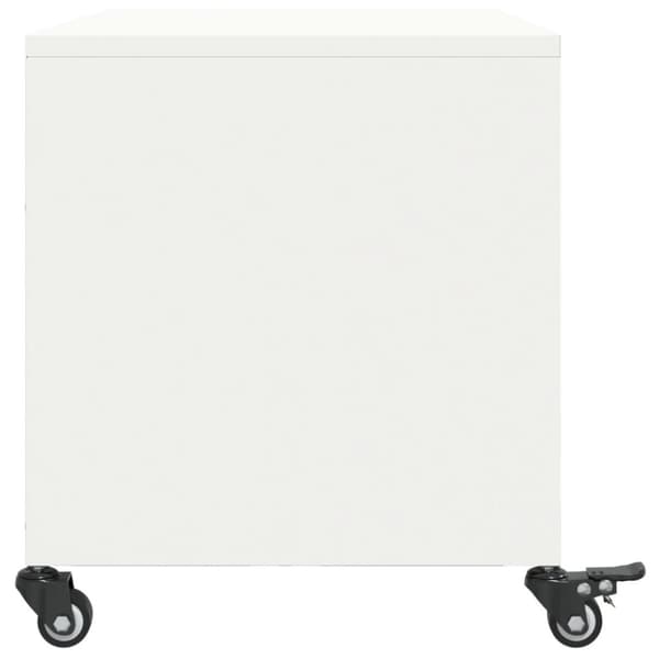 vidaXL tv-bord 68x39x43,5 cm stål hvid