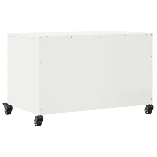 vidaXL tv-bord 68x39x43,5 cm stål hvid