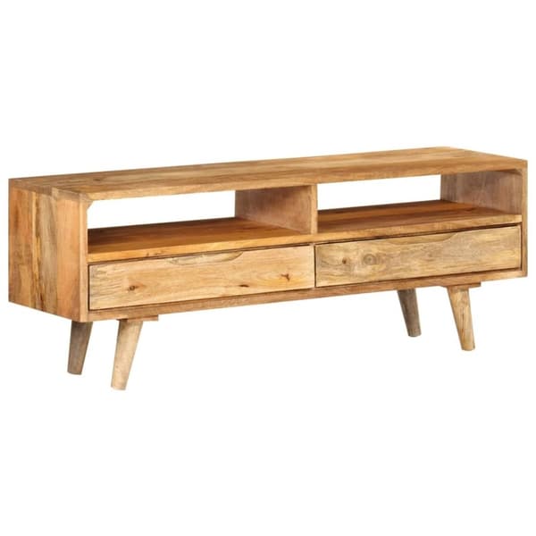 vidaXL tv-bord 110x30x41 cm massivt mangotræ