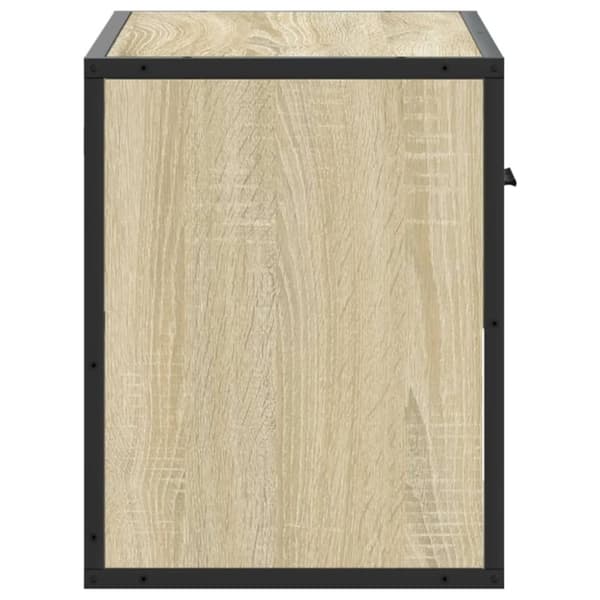 vidaXL TV-benk sonoma eik 60x31x39,5 cm konstruert tre og metall