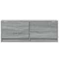 Miniatyrbilde 7 av 11: vidaXL Vegghengt TV-benk med LED grå sonoma 100x31x35 cm