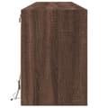 Miniatyrbilde 8 av 11: vidaXL Vegghengt TV-benk med LED brun eik 180x31x45 cm