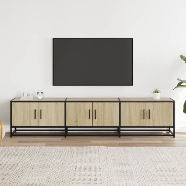 vidaXL Tv-bänk sonoma-ek 180x35x41 cm konstruerat trä