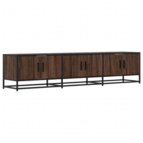 vidaXL tv-bord 180x35x41 cm konstrueret træ brun egetræsfarve