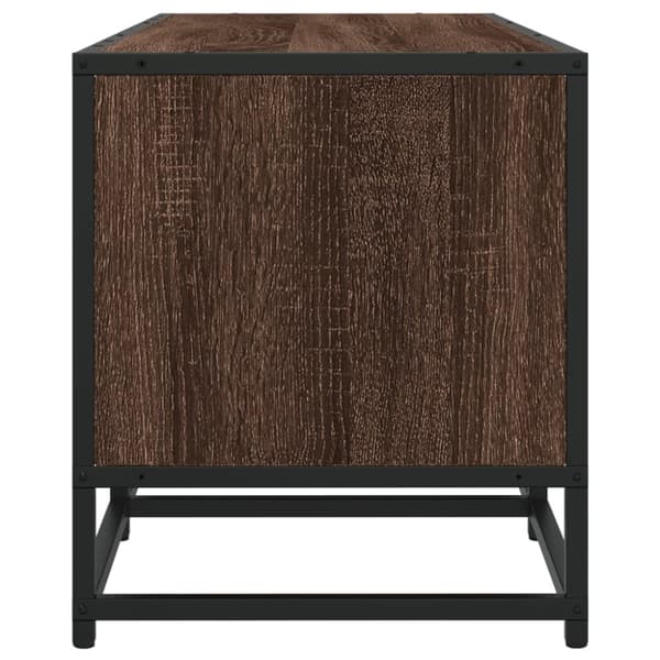 vidaXL tv-bord 180x35x41 cm konstrueret træ brun egetræsfarve