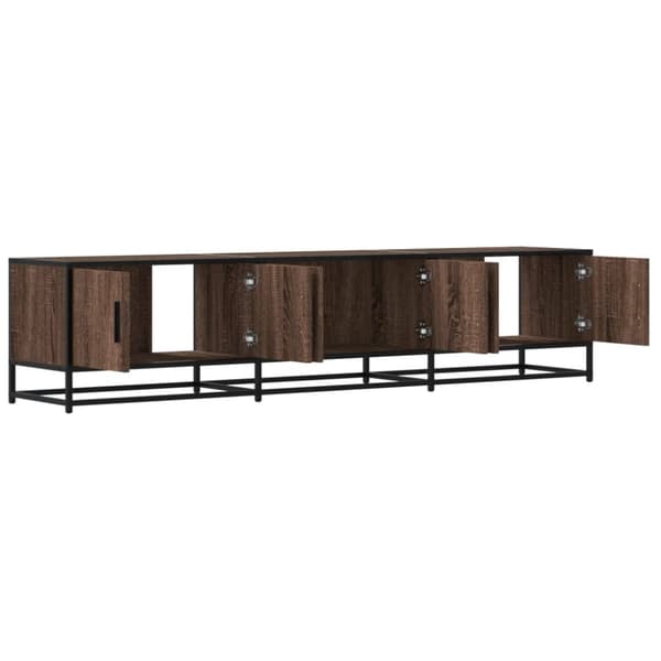 vidaXL tv-bord 180x35x41 cm konstrueret træ brun egetræsfarve
