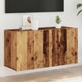 Miniatyrbillede 2 af 11: vidaXL væghængt tv-bord 80x30x41 cm gammelt træ-look
