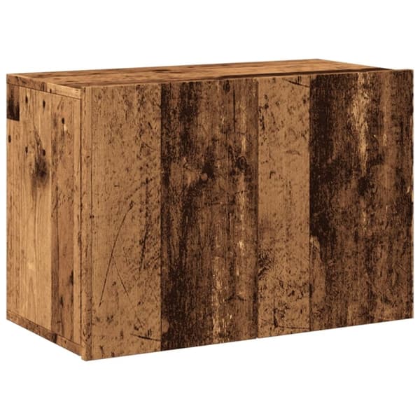 vidaXL Vegghengt TV-benk gammelt tre 60x30x41 cm