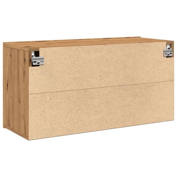 vidaXL Vegghengt TV-benk artisan eik 80x30x41 cm