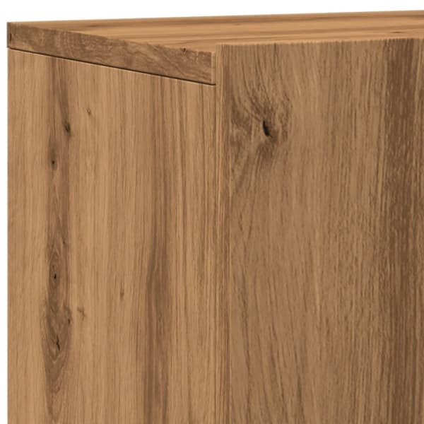 vidaXL Vegghengt TV-benk artisan eik 80x30x41 cm