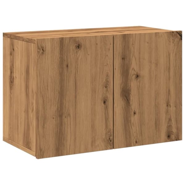 vidaXL Vegghengt TV-benk artisan eik 60x30x41 cm