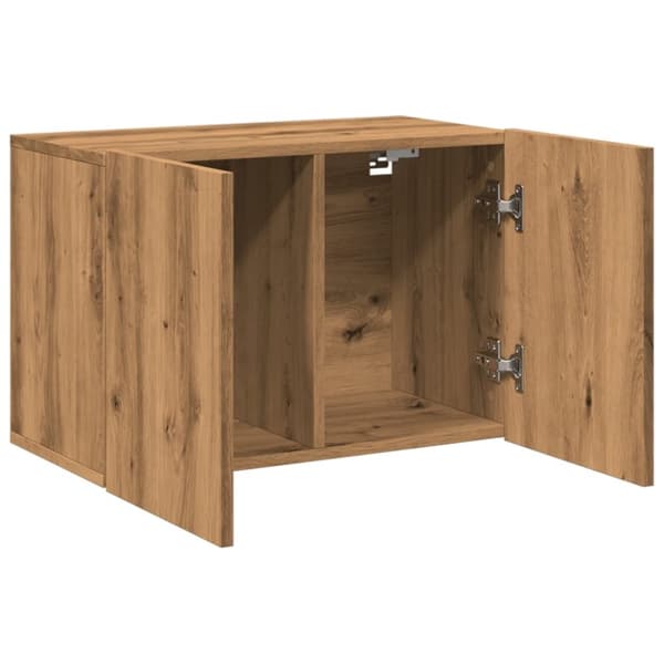 vidaXL Vegghengt TV-benk artisan eik 60x30x41 cm