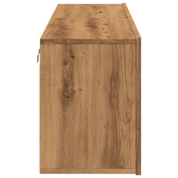 vidaXL Väggmonterad tv-bänk 2 st ek 60x30x41 cm