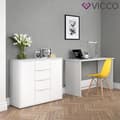 Miniatyrbild 3 av 4: VICCO LEON TV-skåp i vitt