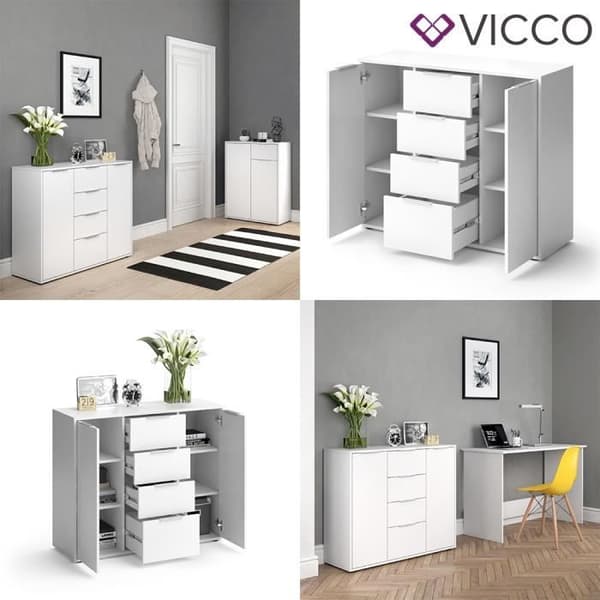 VICCO LEON TV-skåp i vitt